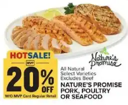 Food Lion Nature's Promise Pork, Poultry or Seafood offer
