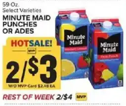 Food Lion Minute Maid Punches or Ades offer