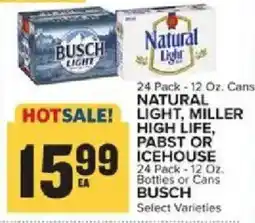 Food Lion Natural Light, Miller High Life, Pabst or Icehouse Busch offer