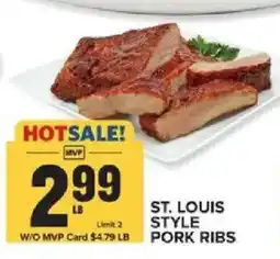 Food Lion Mvp st. louis style pork ribs offer