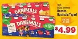 IGA Dannon Danimals Yogurt offer