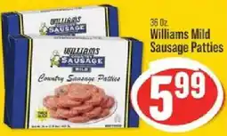 IGA Williams mild sausage patties offer