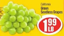 IGA California green seedless grapes offer