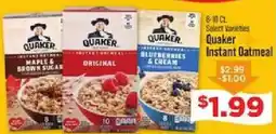 IGA Quaker instant oatmeal offer