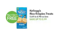 Publix Kellogg's rice krispies treats offer