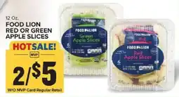 Food Lion Food Lion red or green apple slices offer
