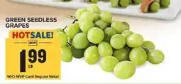 Food Lion Green seedless grapes offer