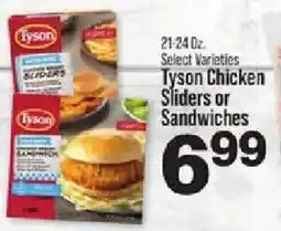 IGA Tyson Chicken Sliders or Sandwiches offer