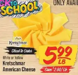 IGA Kretschmar American Cheese offer