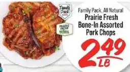 IGA Family Pack Prairie Fresh Bone-In Assorted Pork Chops offer