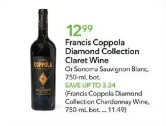 Francis Coppola Diamond Collection Claret Wine