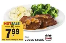 Food Lion MVP Beef Cubed Steak offer