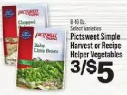IGA Pictsweet Simple Harvest or Recipe Helper Vegetables offer