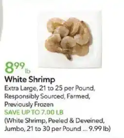 Publix White Shrimp offer