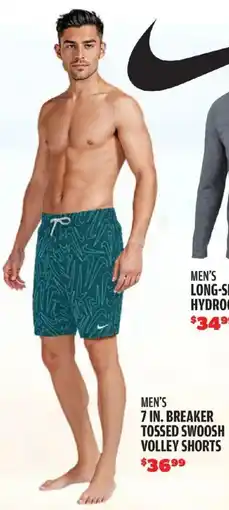 Big 5 Men's 7 in. breaker tossed swoosh volley shorts offer
