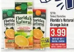 IGA Florida's Natural Orange Juice offer