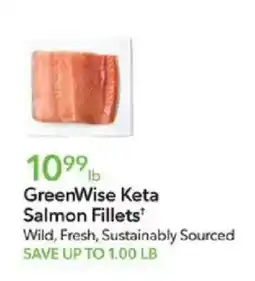 Publix GreenWise Keta Salmon Fillets offer