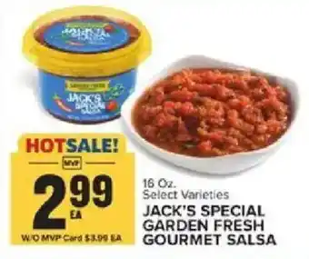 Food Lion Jack's special garden fresh gourmet salsa offer