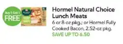 Publix Hormel natural choice lunch meats offer