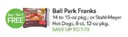 Publix Ball Park Franks offer