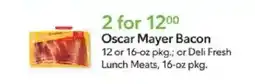 Publix Oscar Mayer Bacon offer