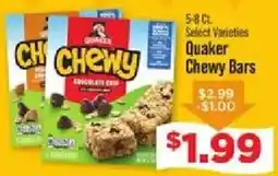 IGA Quaker chewy bars offer
