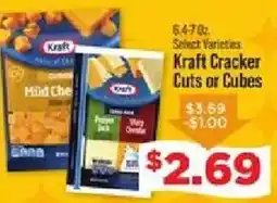 IGA Kraft cracker cuts or cubes offer