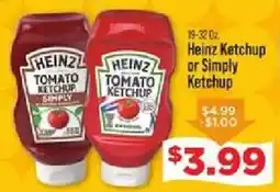 IGA Heinz Tomato Ketchup or Simply Ketchup offer
