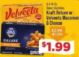 IGA Kraft Deluxe or Velveeta Macaroni & Cheese offer