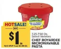 Food Lion Chef boyardee microwavable pasta offer