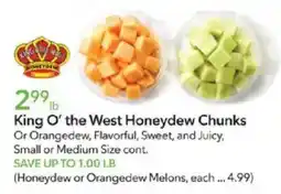 Publix King O' the West Honeydew Chunks offer
