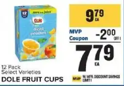 Food Lion Dole fruit cups offer