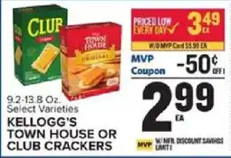 Food Lion Kellogg's Town House or Club Crackers offer