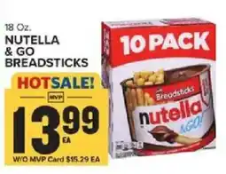 Food Lion Nutella & Go Breadsticks offer