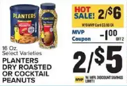 Food Lion Planters dry roasted or cocktail peanuts offer