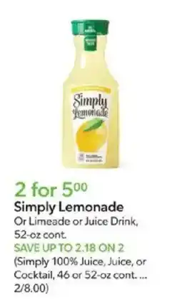 Publix Simply Lemonade offer