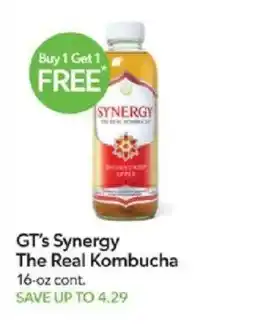 Publix Gt's Synergy The Real Kombucha offer
