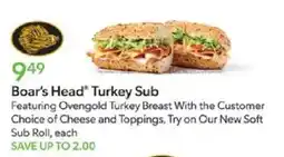 Publix Boar's Head Turkey Sub offer