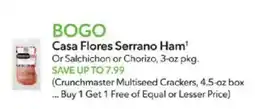 Publix Casa Flores Serrano Ham offer