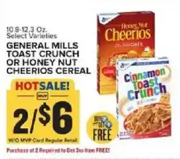 Food Lion General Mills Toast Crunch or Honey Nut Cheerios Cereal offer