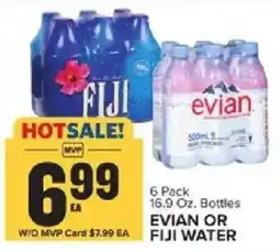 Food Lion Evian or Fiji Water offer