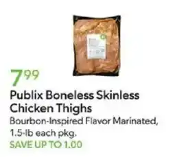 Publix Publix boneless skinless chicken thighs offer