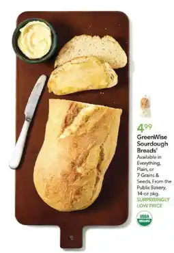 Publix GreenWise Sourdough Breads offer