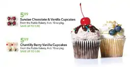 Publix Publix Bakery Sundae Chocolate & Vanilla Cupcakes offer