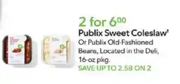 Publix Publix sweet coleslaw offer