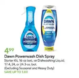 Publix Dawn Powerwash Dish Spray offer