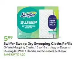 Publix Swiffer Sweep Dry Sweeping Cloths Refills offer