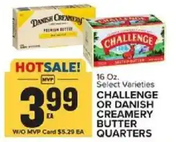 Food Lion Challenge or Danish Creamery butter quarters offer