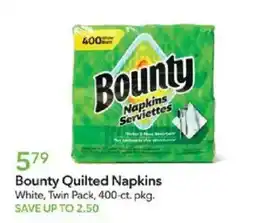 Publix Bounty Quilted Napkins offer