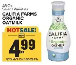 Food Lion Califia Farms organic oatmilk offer